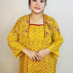 Premium Cotton Mexi-Chain-MUSTARD