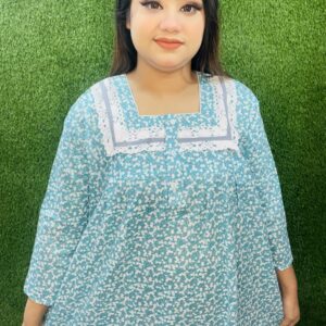 Kashmeri Kushikata Fulhata Mexi- Sky Blue